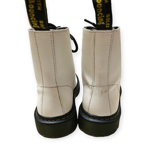 Dr. Martens Luana White Leather Ankle Boots - Picture 15 of 15